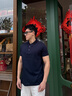 TOMMY HILFIGER【輕奢感】25夏季男絲光棉肌理高級(jí)感商務(wù)修身短袖翻領(lǐng)POLO03809 藏青色DW5 XL （推薦：155-170斤） 曬單實(shí)拍圖