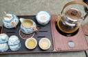 唐豐整套青花汝窯茶具茶臺燒水壺一體全自動(dòng)茶盤(pán)家用辦公高檔泡茶煮茶 胡桃色石面+優(yōu)雅壺+繁花石瓢9頭 曬單實(shí)拍圖