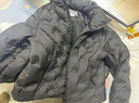 美力城短款羽絨服女裝新款鵝絨加厚時(shí)尚漸變短外套暖天鵝 黑色 S 曬單實(shí)拍圖