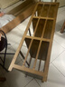 芝士分子楠竹置物架落地楠竹簡(jiǎn)易落地客廳臥室廚房收納多層實(shí)木靠墻貨架窄 長(cháng)70寬32四層-置物架茶色 【加厚全竹板】 曬單實(shí)拍圖