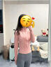 鉑吶苓瑜伽服女套裝健身服跑步運動(dòng)套裝女普拉提訓練外套三件套速干服 瑜伽服三件套【粉+灰L】 曬單實(shí)拍圖