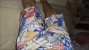 妄潮沙灘短褲男夏季薄款速干泳褲潮流印花大褲衩寬松睡褲休閑五分 【冰絲涼感跑量款】K247黑色 4XL 建議體重160-170斤 曬單實(shí)拍圖
