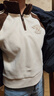 特步【門店同款】套頭衛(wèi)衣女冬季保暖百搭短款衛(wèi)衣女976428920272 棉花白/火山棕 S 曬單實拍圖