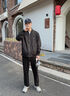 Calvin KleinJeans25春夏男士休閑經(jīng)典挺括ck棒球領(lǐng)飛行員夾克外套4RAB500 UB1-太空黑 XL 曬單實(shí)拍圖