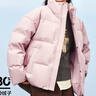 森馬（Semir）羽絨服男冬撞色印花情侶面包服厚外套109724113204 曬單實拍圖