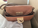 菲安妮（FION）包包女新款時(shí)尚百搭植糅軟皮托特包斜挎包情人節禮物 焦糖棕-中款 曬單實(shí)拍圖