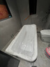 特拉維爾（TW）浴缸家用亞克力小戶型獨立式智能恒溫沖浪按摩酒店民宿成人浴缸 亮光白三裙邊（四件套龍頭） 1.6m 曬單實拍圖