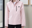 adidas拒水防潑加絨內(nèi)膽三合一連帽外套男女阿迪達(dá)斯官方輕運(yùn)動(dòng) 沙棕粉   S 曬單實(shí)拍圖
