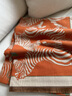 CRANTA KOMEIA披肩女圍巾秋冬波西米亞斑馬紋多功能雙面披風(fēng)生日禮物送女生女友 橙色 高級感送老婆女朋友實(shí)用高檔 曬單實(shí)拍圖