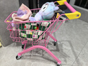加厚耐用1-8歲寶寶兒童超市購物車(chē)結實(shí)金屬推車(chē)靜音萬(wàn)向輪防側翻 加厚折疊款藍色58CM+耐磨輪 曬單實(shí)拍圖