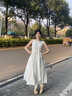 DXOT法式學(xué)院風(fēng)小個(gè)子連衣裙2025夏季新款無(wú)袖波點(diǎn)超仙氣質(zhì)圓領(lǐng)長(cháng)裙潮 白色連衣裙 M 建議95-105斤 曬單實(shí)拍圖