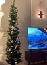 christmas tree發(fā)光人造仿真加密PE松針樹圣誕樹家用客廳裝飾擺件 1.2m-PE裸樹 曬單實拍圖