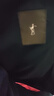 才子（TRIES）棉服男裝春秋保暖夾棉外套加厚立領品牌LOGO刺繡純色百搭時尚上衣 深藍色 2XL (180/96A) 曬單實拍圖