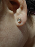 喜鉆18K金泡泡鉆石耳釘女求婚訂婚結婚鉆石耳飾送女友新年禮物 雙色18K金共6分/對-現貨 曬單實(shí)拍圖