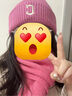 MLB官方男女情侶純色簡約大logo含羊毛保暖毛線帽24秋冬BNBM2 克里夫蘭印地安人/粉紅色 均碼 曬單實(shí)拍圖