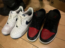 耐克NIKE休閑鞋男AJ1 JORDAN 1 LOW 低幫運(yùn)動(dòng)鞋553558-067紅黑42.5 曬單實(shí)拍圖