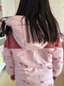 迪士尼（Disney）女童外套秋冬季2025新款兒童洋氣女孩加絨加厚派克服冬裝棉服上衣 粉色工裝口袋派克服 160 曬單實(shí)拍圖