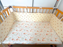 DaleBack嬰兒床床笠純棉a類(lèi)母嬰級兒童拼接床幼兒園寶寶嬰兒床床單蓋罩子 萌兔游園【A類(lèi)親膚純棉  加厚長(cháng)絨棉 吸濕透氣】 120*60cm 曬單實(shí)拍圖