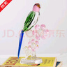 柏梵（bofan）祥瑞水晶喜鵲鳥(niǎo)擺件輕奢客廳酒柜家居裝飾品高檔新婚禮物喬遷新居 水晶喜鵲擺件-單只大號(hào)帶花款 曬單實(shí)拍圖