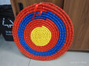 HUWAIREN 射箭弓箭草靶箭靶 傳統美獵反曲弓用加厚箭靶箭館用靶墻草靶子 圓形草靶直徑50cm厚4cm 曬單實(shí)拍圖