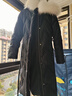 VEROMODA羽絨服24冬新款貉子毛連帽暗紋長(zhǎng)款90絨收腰324412012 黑色 160/80A/S 曬單實(shí)拍圖