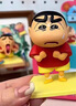 蠟筆小新奇奇怪怪桌面裝飾小擺件可愛(ài)卡通搞怪表情創(chuàng  )意玩偶 小新盲盒【6個(gè)不重復】 7cm 曬單實(shí)拍圖