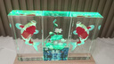 【圓形匯總】水晶擺件裝飾品工藝品客廳玄關(guān)店鋪辦公室送生日禮物 自尊紅龍魚 20x20x4cm（圓形內(nèi)雕+底座） 曬單實(shí)拍圖
