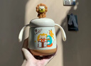 NEVS兒童保溫牛奶杯1-3-6歲嬰幼兒316不銹鋼喝奶瓶寶寶直飲吸管水杯 貝諾白【贈直飲嘴】 曬單實拍圖