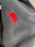 U.S. POLO ASSN.馬甲男抓絨搖粒絨秋冬立領(lǐng)無袖背心男裝外套 中灰色 XXL  曬單實(shí)拍圖