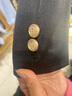 星宿搖（xingsuyao）黑色休閑西裝外套男高極感痞帥墊肩西服面試百搭大碼三件一整套裝 黑色【西服+襯衫+領(lǐng)帶+西褲】 XL 【130-140斤】 曬單實拍圖