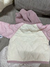 迷你巴拉冬季新款男女童拼接可愛羽絨服寶寶保暖時(shí)尚羽絨外套 橡皮粉61225 100 曬單實(shí)拍圖