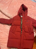 左西女童羽絨服中長(cháng)款冬季2025新款兒童三防極寒黑金蓄熱保暖棉服 紅色【嚴寒系列黑金蓄熱】 130 建議身高130cm左右 曬單實(shí)拍圖