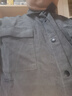 森馬長(cháng)袖襯衫男冬季純色燈芯絨襯衣繡花絨感外套簡(jiǎn)約上衣 深灰20911 2XL 曬單實(shí)拍圖
