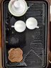 茶藝貴族木紋觀山40x27茶盤家用小號(hào)日式仿石功夫茶臺(tái)蓄排兩用不含茶具 曬單實(shí)拍圖