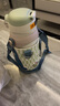 babycare 三合一兒童保溫杯水杯保溫水壺吸管杯大寶寶水杯316不銹鋼 淺嗬綠【三合一附帶杯套】 曬單實(shí)拍圖
