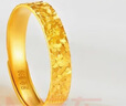中國(guó)黃金（CHINA GOLD）黃金戒指女款心心相守足金指環(huán)活口可調(diào)節(jié)情人節(jié)禮物送女友老 金重約1.6-1.75g+玫瑰禮盒+賀卡 曬單實(shí)拍圖
