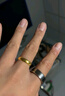 六福珠寶 黃金戒指光耀活口實(shí)心情侶戒足金男士結婚禮物 計價(jià) 約6.96克 曬單實(shí)拍圖