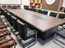 中偉（ZHONGWEI）板式會(huì )議桌E1現代簡(jiǎn)約長(cháng)方形辦公桌大型會(huì )議室長(cháng)條培訓桌子2.4米 曬單實(shí)拍圖