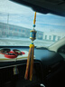 格律車(chē)飾藏式合金轉運輪汽車(chē)掛件車(chē)內吊飾保平安符吊墜高檔車(chē)載后視鏡掛飾 平安轉運輪車(chē)掛【藍色】 曬單實(shí)拍圖