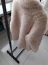 離境天托斯卡納皮毛一體2025新款托斯卡納真皮毛一體皮草外套女2024冬新 米白色 S 均碼 曬單實(shí)拍圖