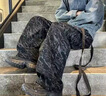 洛夫倫（LOFVRANG）大碼直筒運(yùn)動(dòng)休閑褲男春秋男士寬松胖子男裝褲子男款加肥加大男褲 黑色 8XL 適合275到300斤 曬單實(shí)拍圖