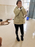 共跡gongji【趙昭儀同款】2025新款方頭馬丁靴中筒帆布靴厚底休閑靴女鞋 黑色 /偏大半碼 38 （243mm） 曬單實(shí)拍圖