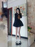 酥享法式小香風(fēng)長(cháng)袖連衣裙女黑色赫本風(fēng)千金小黑裙顯瘦a字短裙蓬蓬裙 黑色 S 曬單實(shí)拍圖