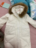 G.duck小黃鴨女童羽絨服中長(cháng)款新款韓版洋氣白鴨絨女孩兒童加厚外套潮 米白色 【真毛貉子毛】 170 （建議95-120斤穿） 曬單實(shí)拍圖