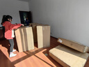 Tie Zhang gui新中式實(shí)木方桌餐桌椅組合八仙桌棋牌麻將桌四方茶桌正方形茶館桌 一桌四椅 [桌90*90*75cm帶抽屜] 曬單實(shí)拍圖