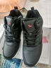 紅蜻蜓 RED DRAGONFLY 男鞋冬季青年中幫旅游鞋男加絨保暖棉鞋子男厚底增高運動(dòng)休閑鞋男 C0210285M 黑色 42 曬單實(shí)拍圖