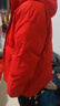 真維斯（Jeanswest）王一博代言棉服男冬季新款本命年紅色棉衣男士羽面包絨服 紅色 M (建議100-120斤) 曬單實拍圖