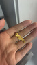 中國(guó)黃金（CHINA GOLD）黃金項(xiàng)鏈女足金招米納福貔貅七夕情人節(jié)禮物送女友老婆 貔貅吊墜約1.3g*配銀鏈 曬單實(shí)拍圖