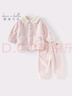 戴維貝拉（DAVE＆BELLA）冬季新款珊瑚絨寶寶家居服套裝女童衣服兒童睡衣兩件套童裝 粉色【現貨】 100 cm（建議身高90-100cm） 曬單實拍圖