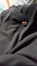 皮爾卡丹（pierre cardin）200斤可穿V領(lǐng)新款毛衣女寬松大尺碼遮肚上衣長(zhǎng)袖百搭洋氣打底針織 藏青色 2XL 加大版建議135-150斤 曬單實(shí)拍圖